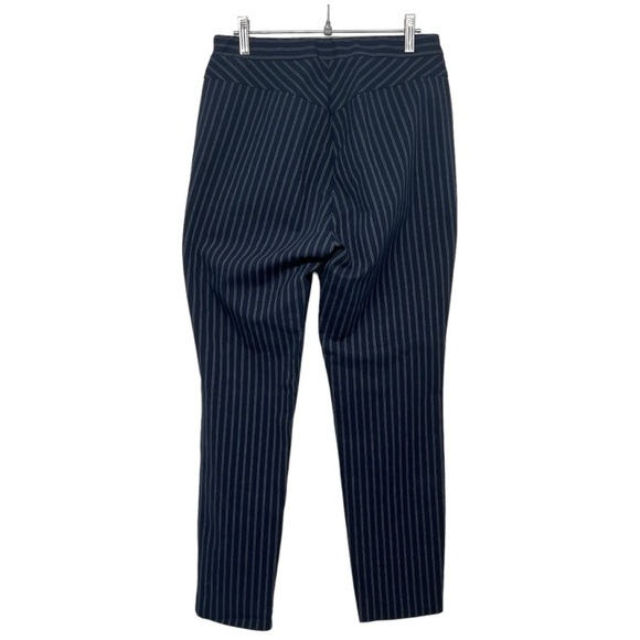 Rag & Bone Simone Navy Blue Twill Pinstriped Trouser Pants Women’s 8 - Picture 8 of 13